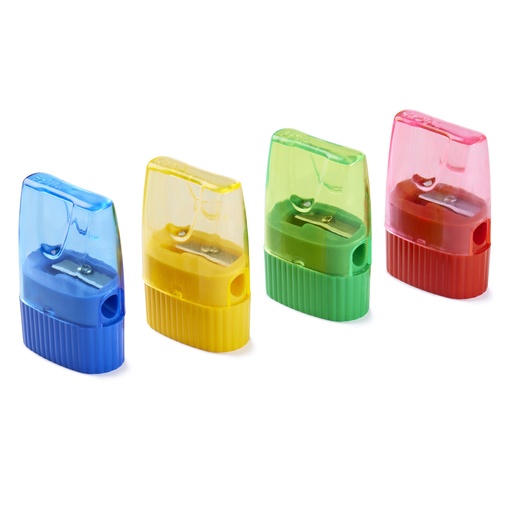 [80730 CLI] One Hole Plastic Cone Sharpener with Receptacle