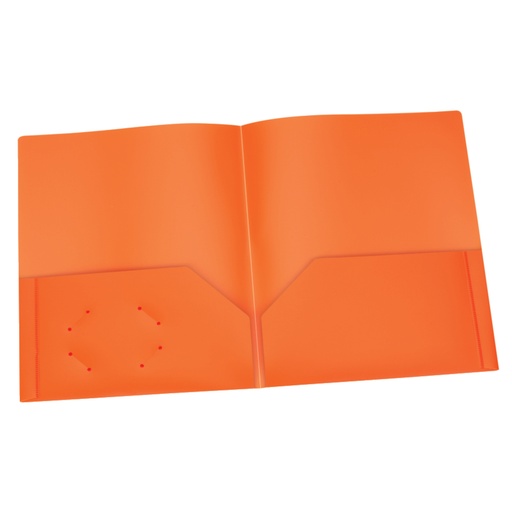 [76016 ESS] Oxford Two Pocket Heavyweight Poly Portfolios Orange Box of 25