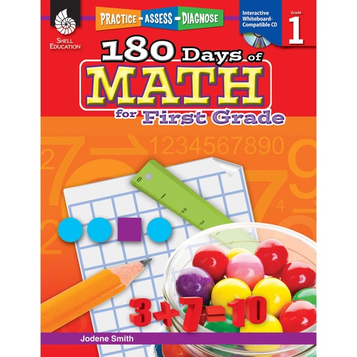 [50804 SHE] Practice Assess Diagnose 180 Days of Math Gr 1