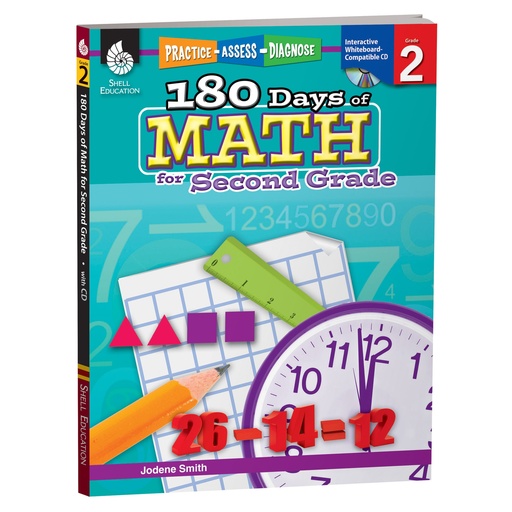 [50805 SHE] Practice Assess Diagnose 180 Days of Math Gr 2
