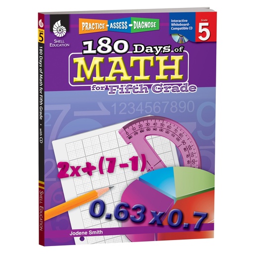[50808 SHE] Practice Assess Diagnose 180 Days of Math Grade 5