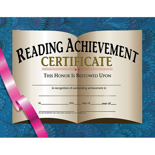 [VA577 H] 30ct Reading Achievement Certificates