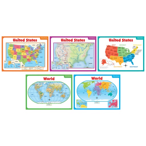 [541743 SC] Teaching Maps Bulletin Board