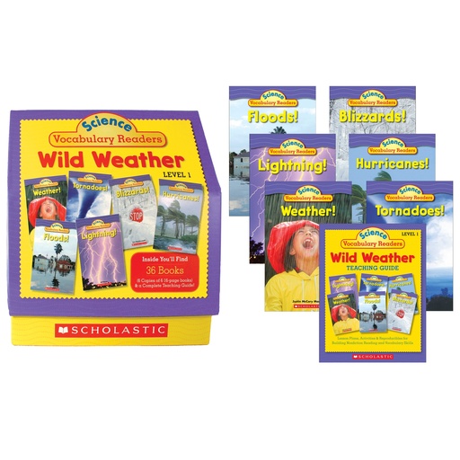 [501598 SC] Wild Weather Vocabulary Readers