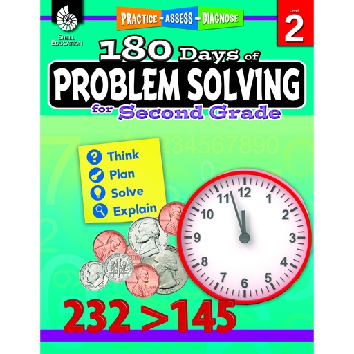 [51614 SHE] 180 Days of Problem Solving for Second Grade