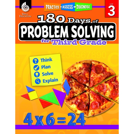 [51615 SHE] 180 Days of Problem Solving for Third Grade
