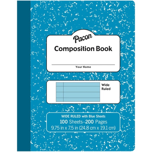 [MMK37170 PAC] Blue Marble Composition Book Wide Ruled