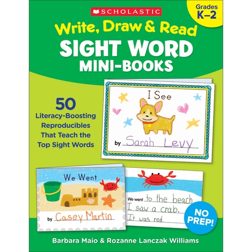 [830630 SC] Write Draw and Read Sight Word Mini Books Grades K-2