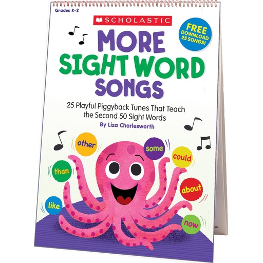 [831710 SC] More Sight Word Songs Flip Chart