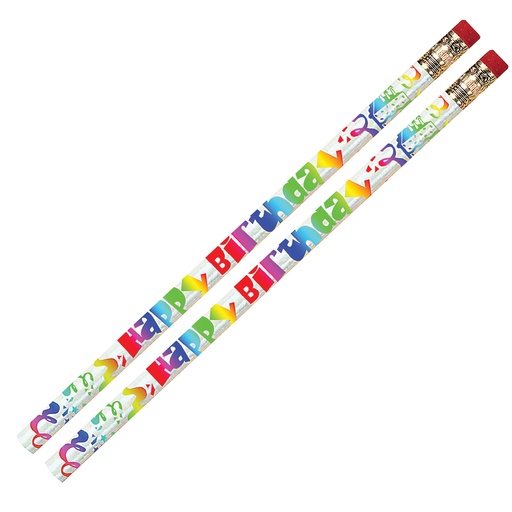 [D1361 MSG] 12ct Happy Birthday Fiesta Pencils
