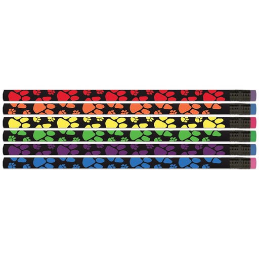 [D2454 MSG] 12ct Neon Paws Pencils