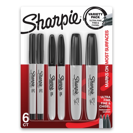 [2135318 SAN] Sharpie Multi-Tip Permanent Markers 6 Pack