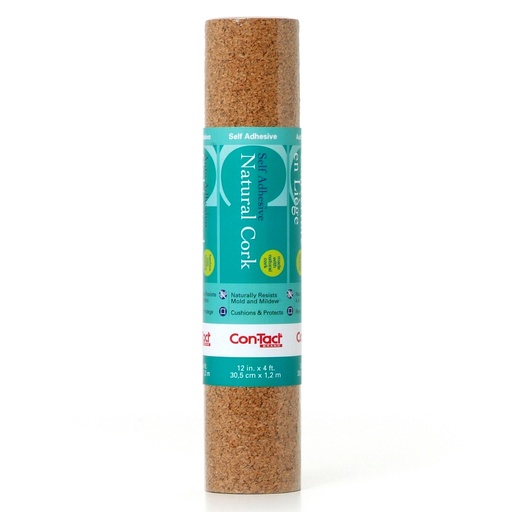 [04FC642006 KR] Cork Con-Tact Brand Adhesive Roll 12" x 4'