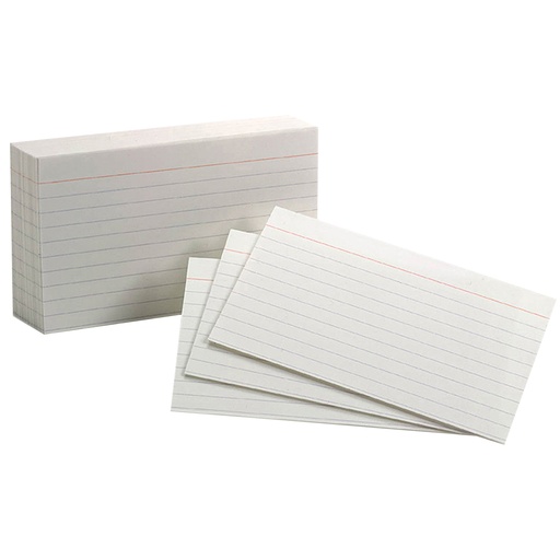 [31EE ESS] Oxford White Index Cards 3" x 5" Ruled 10 pack