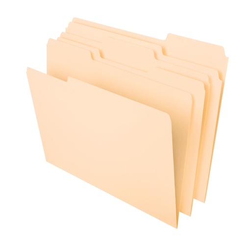 [75213 ESS] 100ct Third Cut Manila File Folders     Box