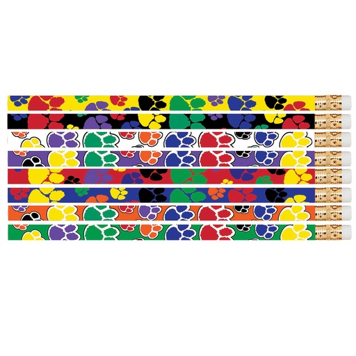 [D2477 MSG] 12ct Assorted Paw Power Pencils