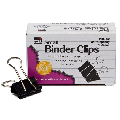 [BC02 CLI] 12ct Small Binder Clips