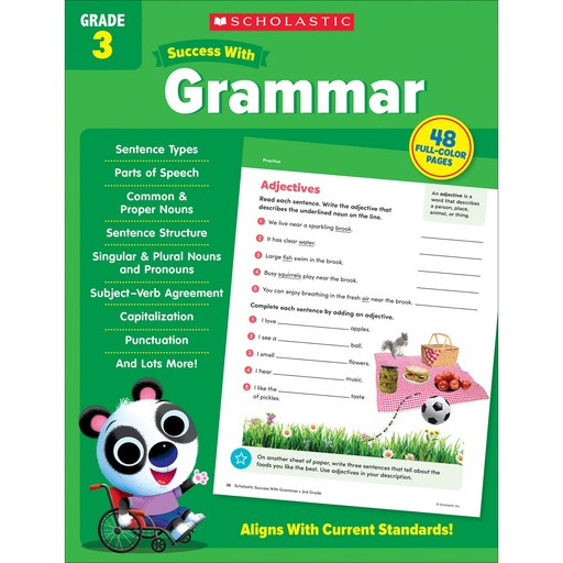 [735523 SC] Success with Grammar Workbook Grade 3