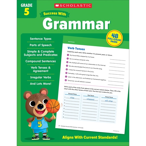 [735526 SC] Success with Grammar Workbook Grade 5