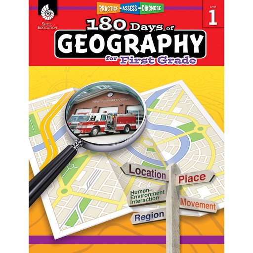 [28622 SHE] 180 Days of Geography for First Grade