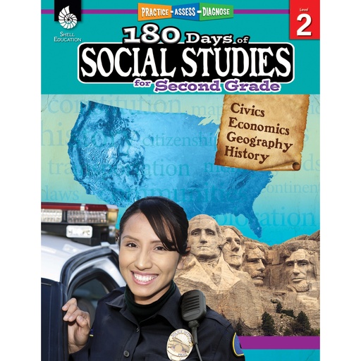 [51394 SHE] 180 Days of Social Studies for 2nd Grade