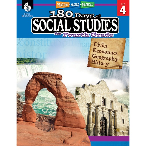 [51396 SHE] 180 Days of Social Studies for 4th Grade