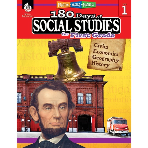 [51393 SHE] 180 Days of Social Studies for First Grade
