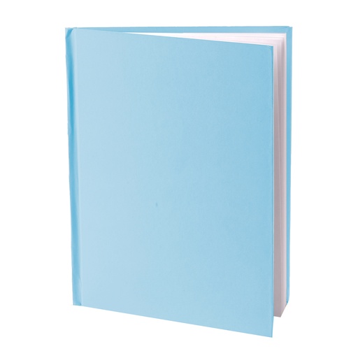[10714 ASH] Blue Blank Hardcover Book Portrait 6"x8"