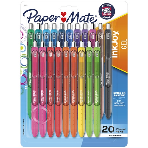 [1951718 SAN] 20 Color Paper Mate InkJoy Med Point Gel Pen Set