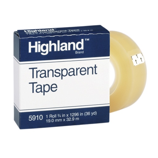 [591034X1296 MMM] 3/4" Highland Transparent Tape Roll