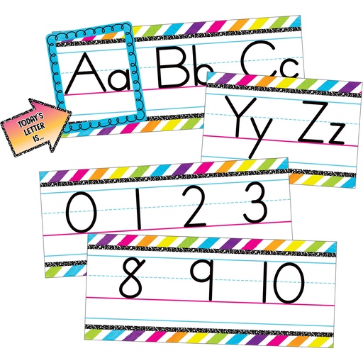 [6923 TCR] Brights 4Ever Alphabet Bulletin Board Set