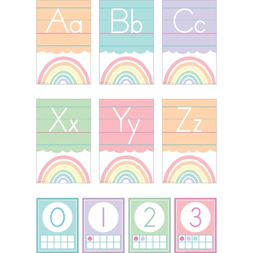 [8409 TCR] Pastel Pop Alphabet Bulletin Board Set