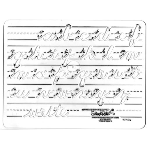 [4261 SR] Lowercase Cursive Handwriting Instruction Guide Template