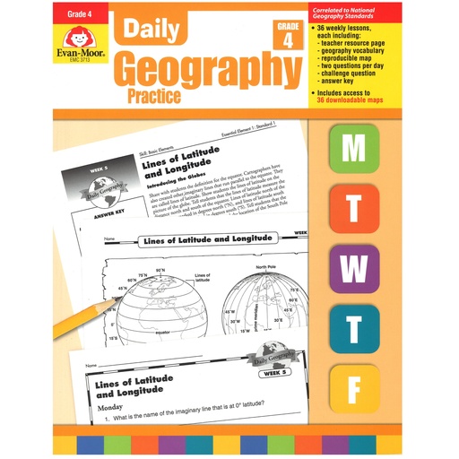 [3713 EMC] Daily Geography Practice Grade 4