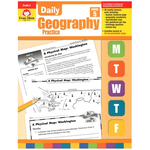 [3714 EMC] Daily Geography Practice Grade 5