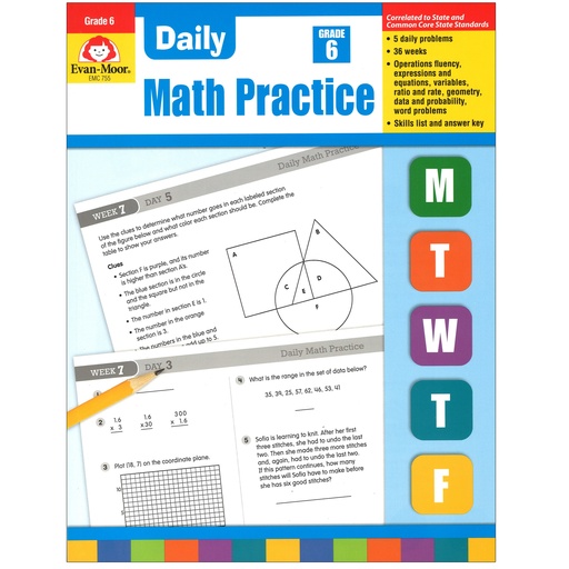 [755 EMC] Daily Math Practice Grade 6