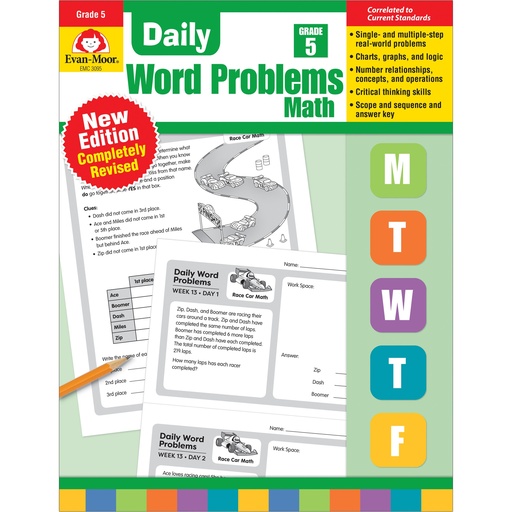 [3095 EMC] Daily Word Problems Grade 5