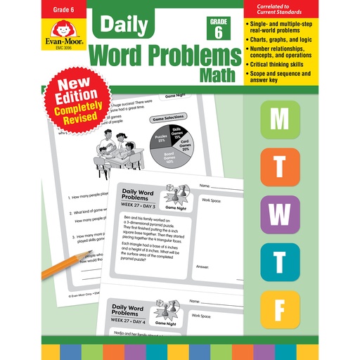 [3096 EMC] Daily Word Problems Grade 6