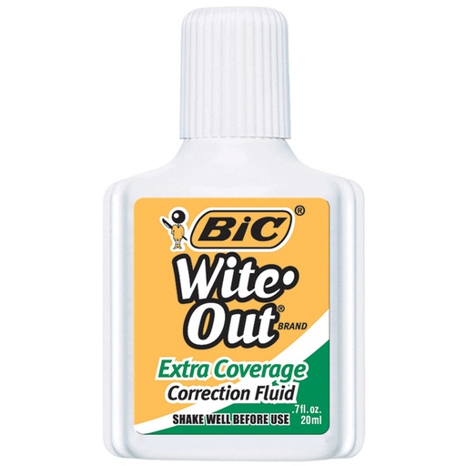 [WOFEC12 BIC] Extra Coverage Wite Out Correction Fluid Each