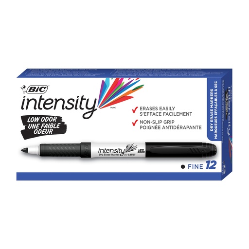[GDE11BK BIC] Fine Black Intensity Grip Whiteboard Marker