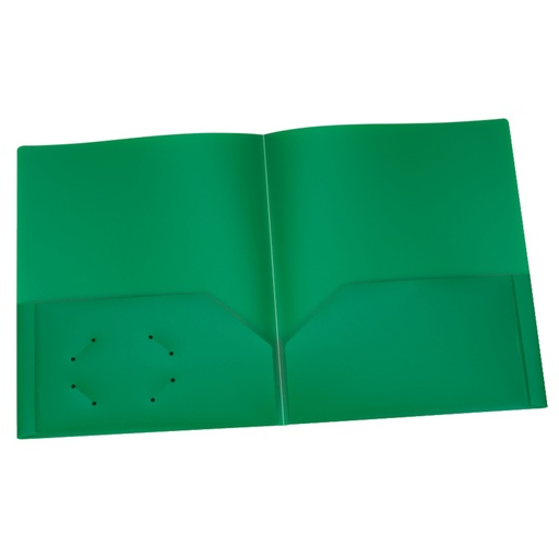 [76017 ESS] Oxford Two Pocket Heavyweight Poly Portfolios Green Box of 25