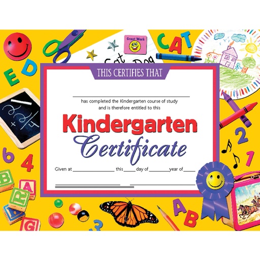 [VA701 H] 30ct Kindergarten Certificates
