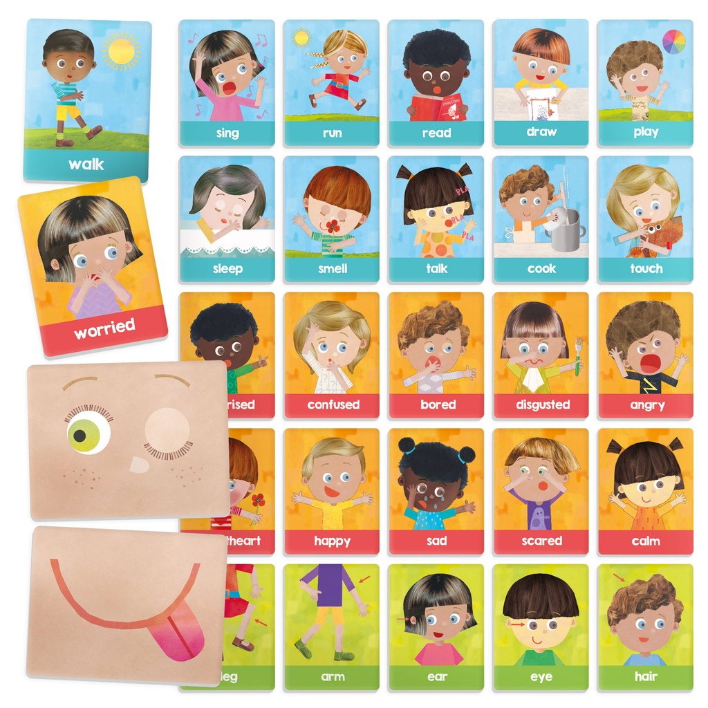 Flashcards Emotions and Actions Montessori