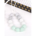 Silicone Ripple Bead Teething Necklace