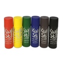 Jumbo Solid Tempera Paint Stick, 6 Classic Colors