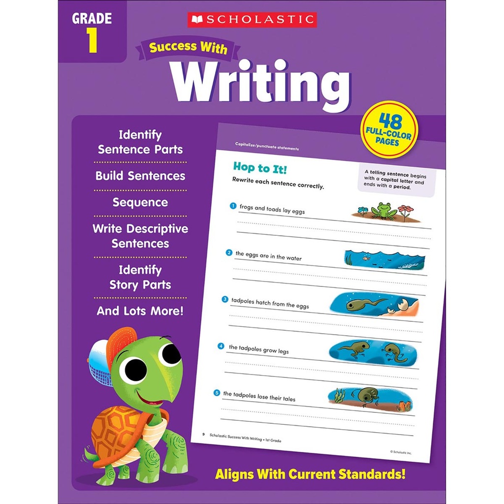 Scholastic First Grade Success Workbooks, 4 Book Set