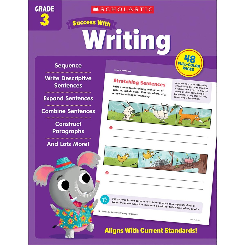 Scholastic Third Grade Success Workbooks, 4 Book Set