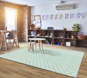 Schoolgirl Style Checkerboard Rectangle Rug