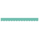 We Belong Speckled Teal Scalloped Borders, 39 Feet