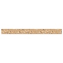 We Belong Speckled Kraft Paper Straight Borders, 36 Feet